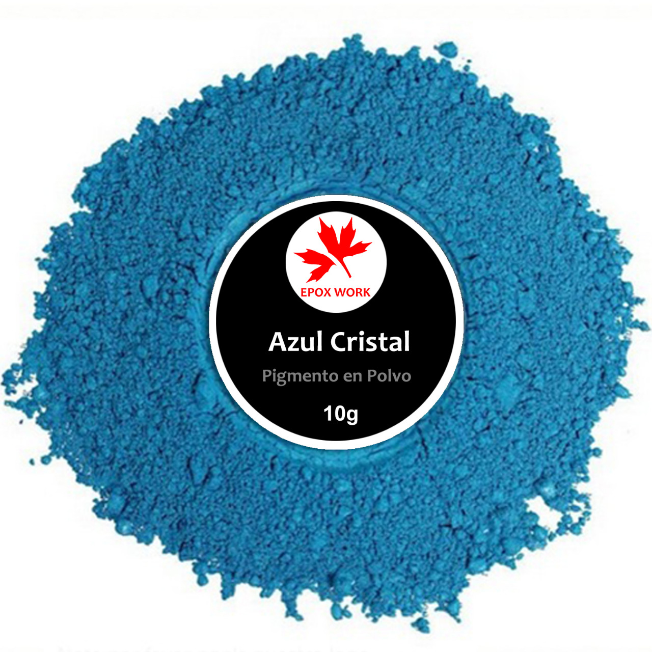 pigmento en polvo metalizado azul cristal