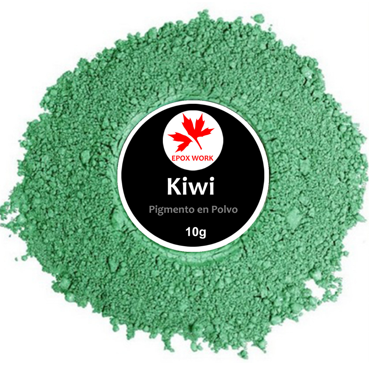 pigmento en polvo metalizado verde kiwi